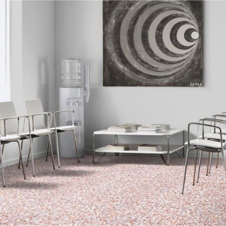 Forbo Modul'up Compact 43 9406UP43C Coral Terrazzo | Pose libre